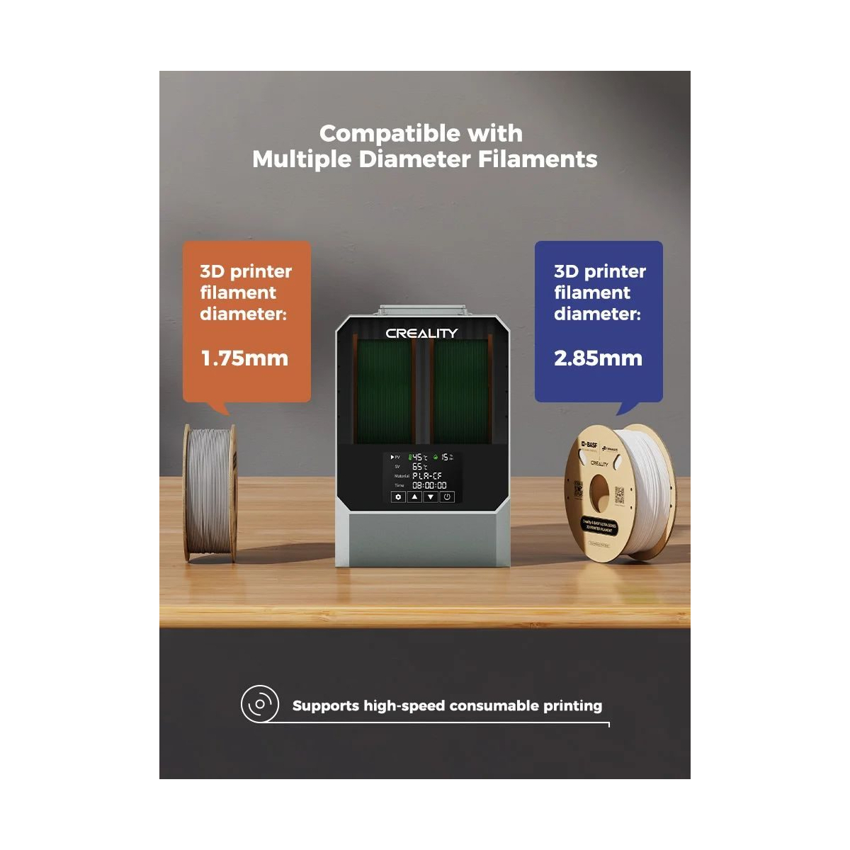 فیلامنت خشک کن پرینتر سه بعدی کریلیتی مدل Space Pi Filament Dryer Plus برند Creality - تصویر 2