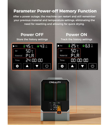 فیلامنت خشک کن پرینتر سه بعدی کریلیتی مدل Space Pi Filament Dryer Plus برند Creality - تصویر 3