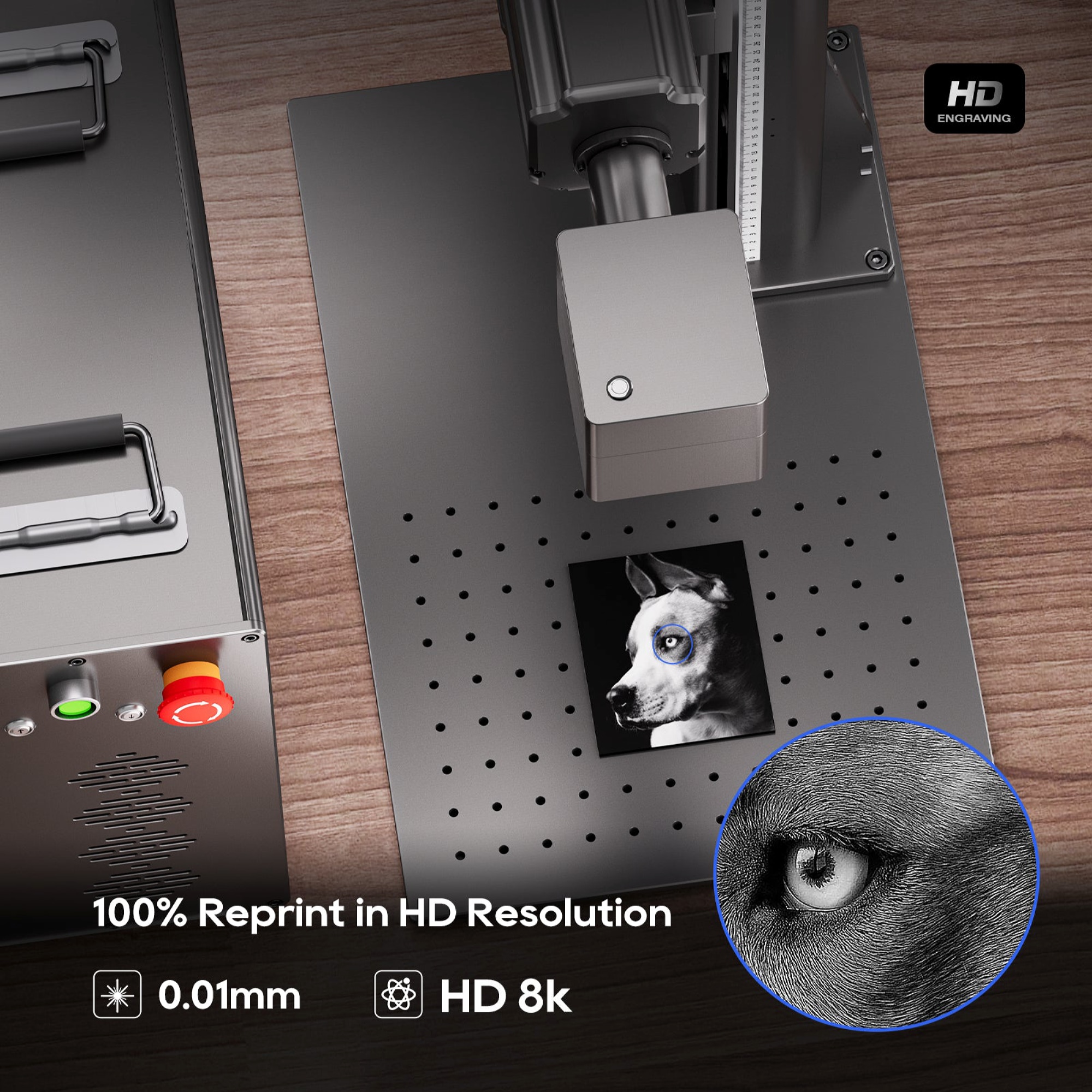 دستگاه حکاکی لیزری کام میکر مدل Titan 1 JPT MOPA برند ComMaker - تصویر 6