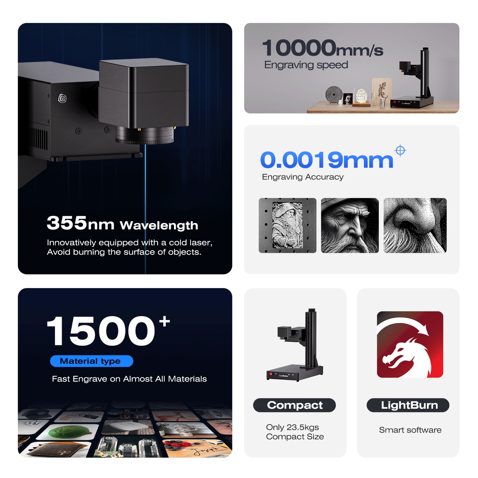 دستگاه حکاکی لیزری کام میکر مدل Omni 1 برند ComMaker - تصویر 6