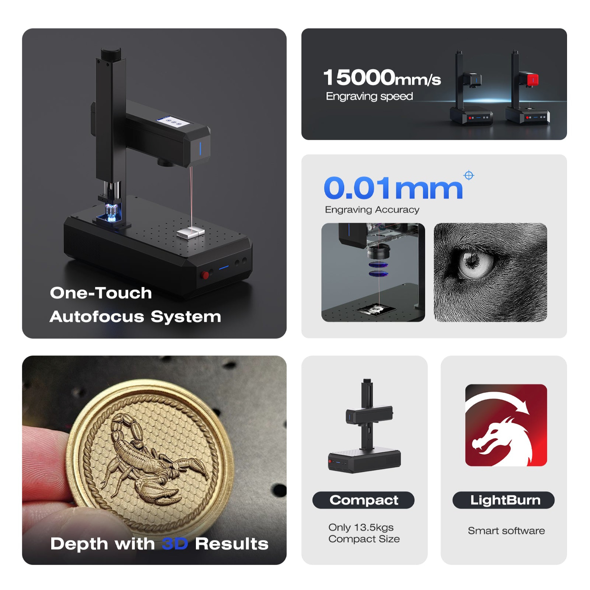 دستگاه حکاکی لیزری کام میکر مدل B6 برند ComMaker - تصویر 3