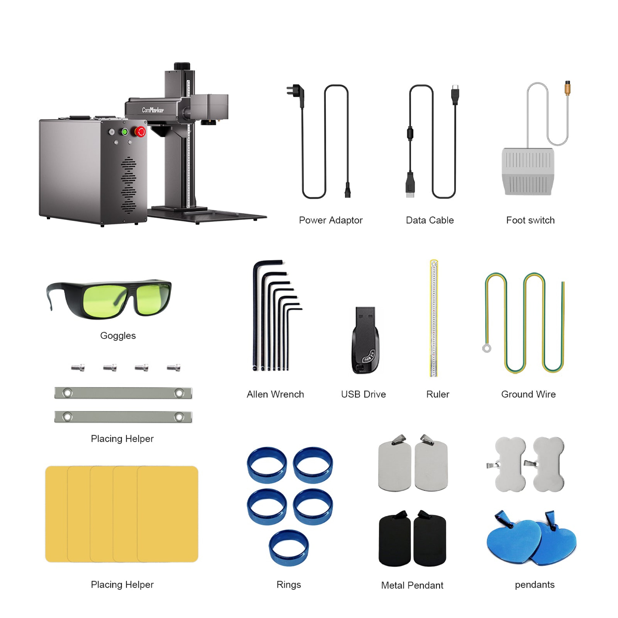 دستگاه حکاکی لیزری کام میکر مدل Titan 1 JPT MOPA برند ComMaker - تصویر 11