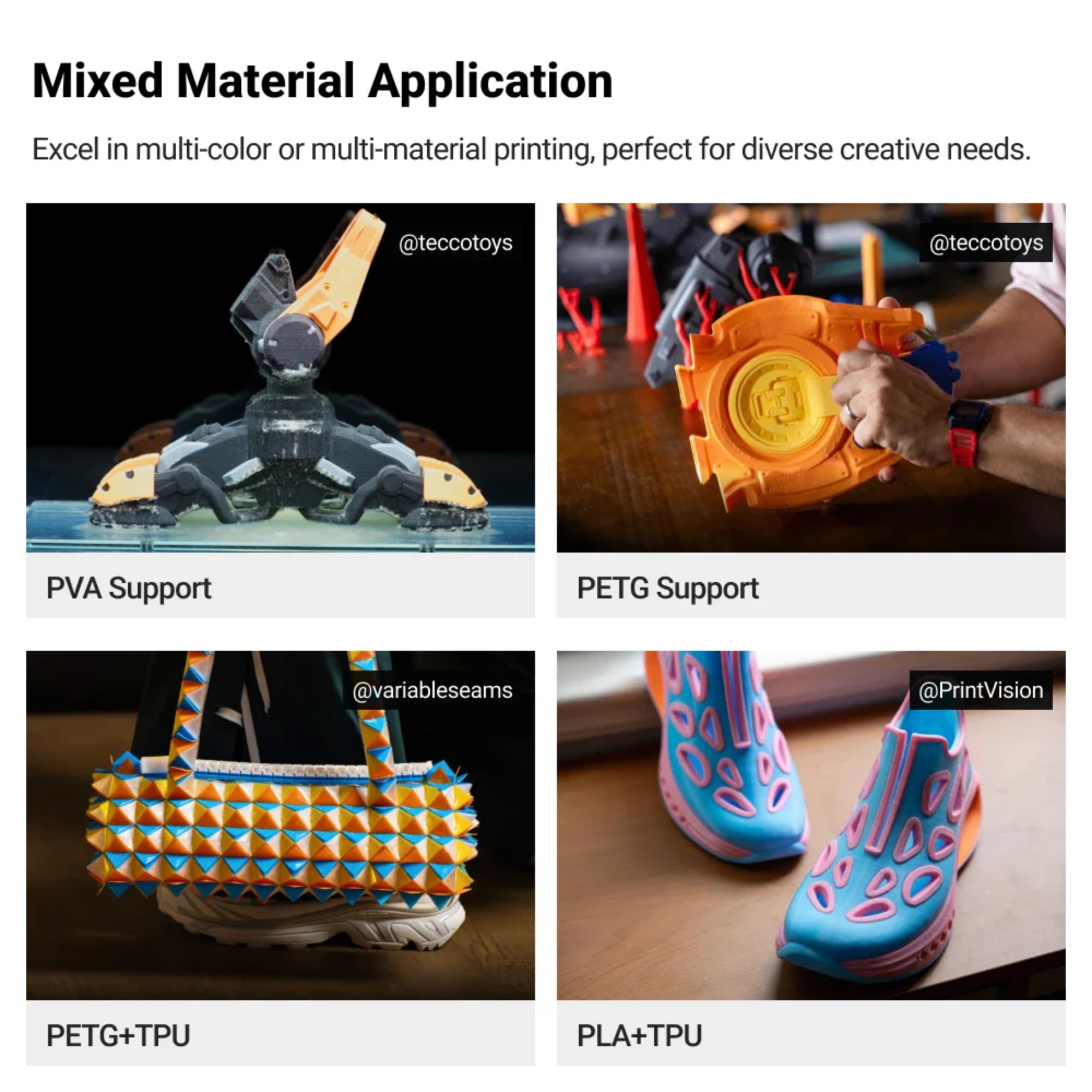 پرینتر سه بعدی اسنپ میکر مدل U1 برند Snapmaker - تصویر 3