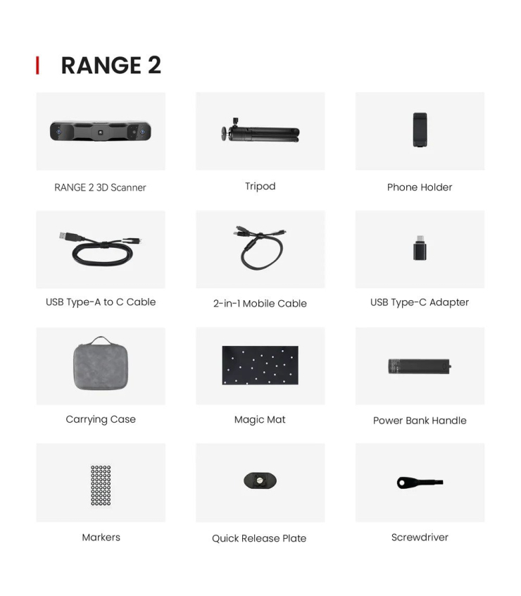 اسکنر سه بعدی رووپوینت مدل 2 Range برند Revopoint - تصویر 4