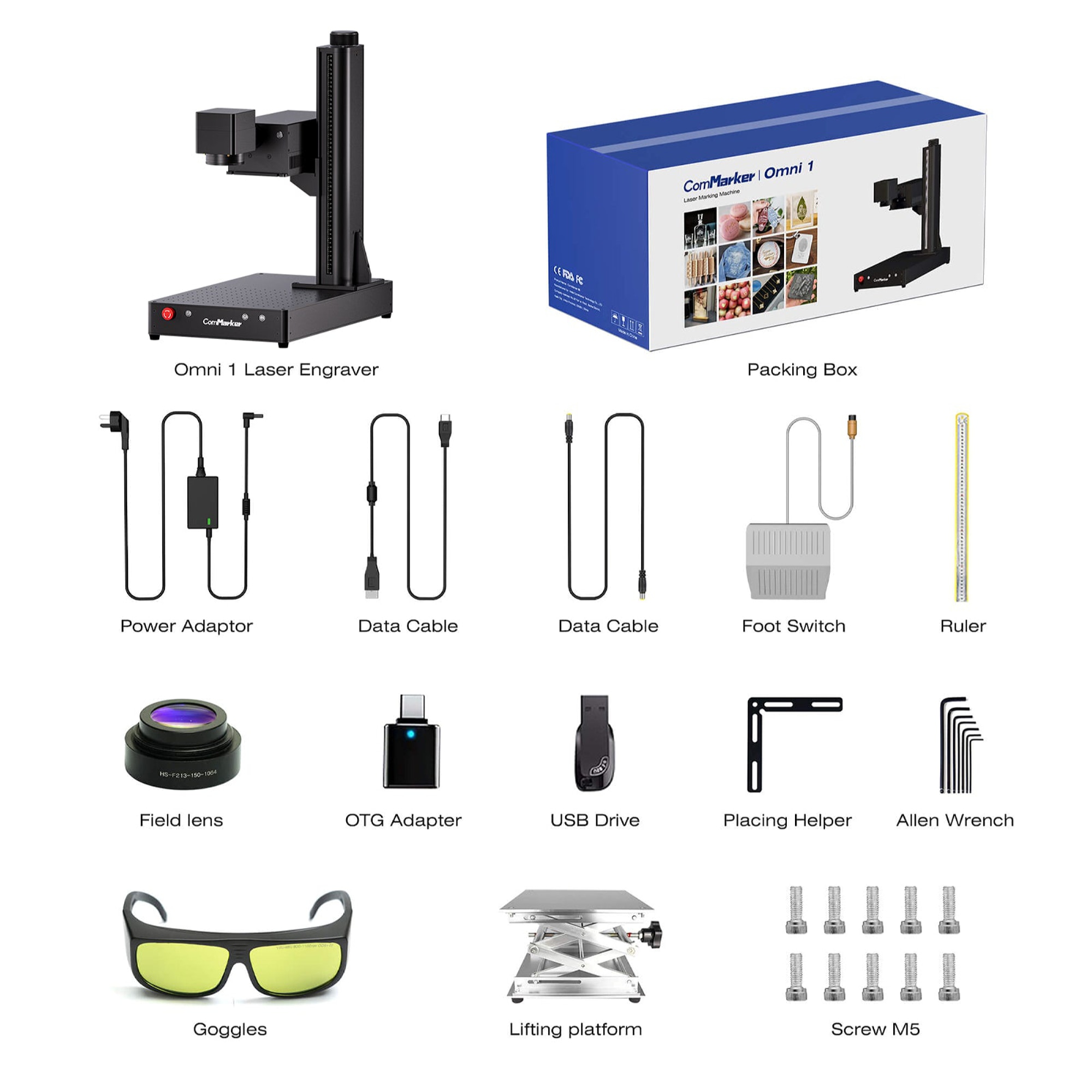 دستگاه حکاکی لیزری کام میکر مدل Omni 1 برند ComMaker - تصویر 5