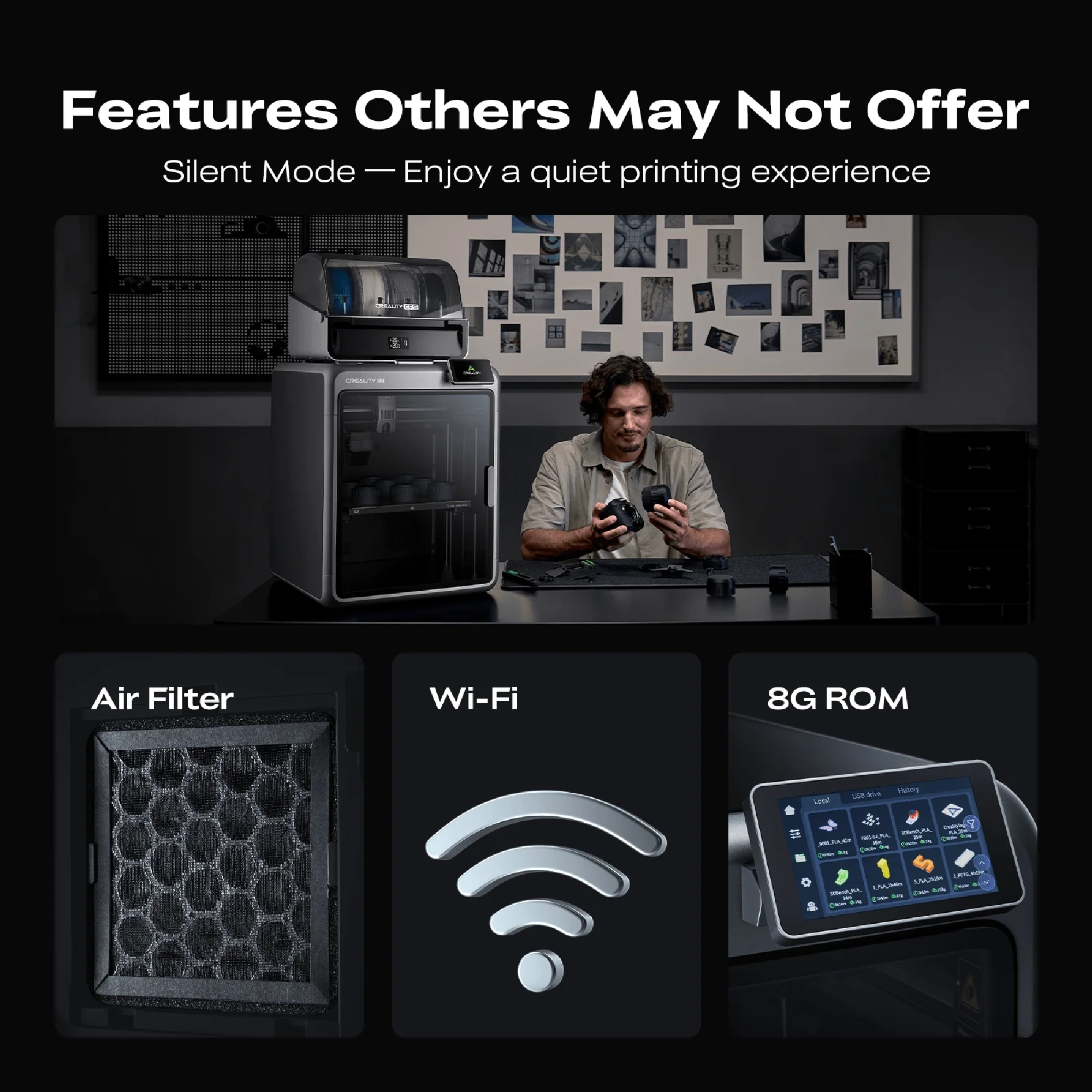 پرینتر سه بعدی کریلیتی مدل K2 برند Creality - تصویر 3