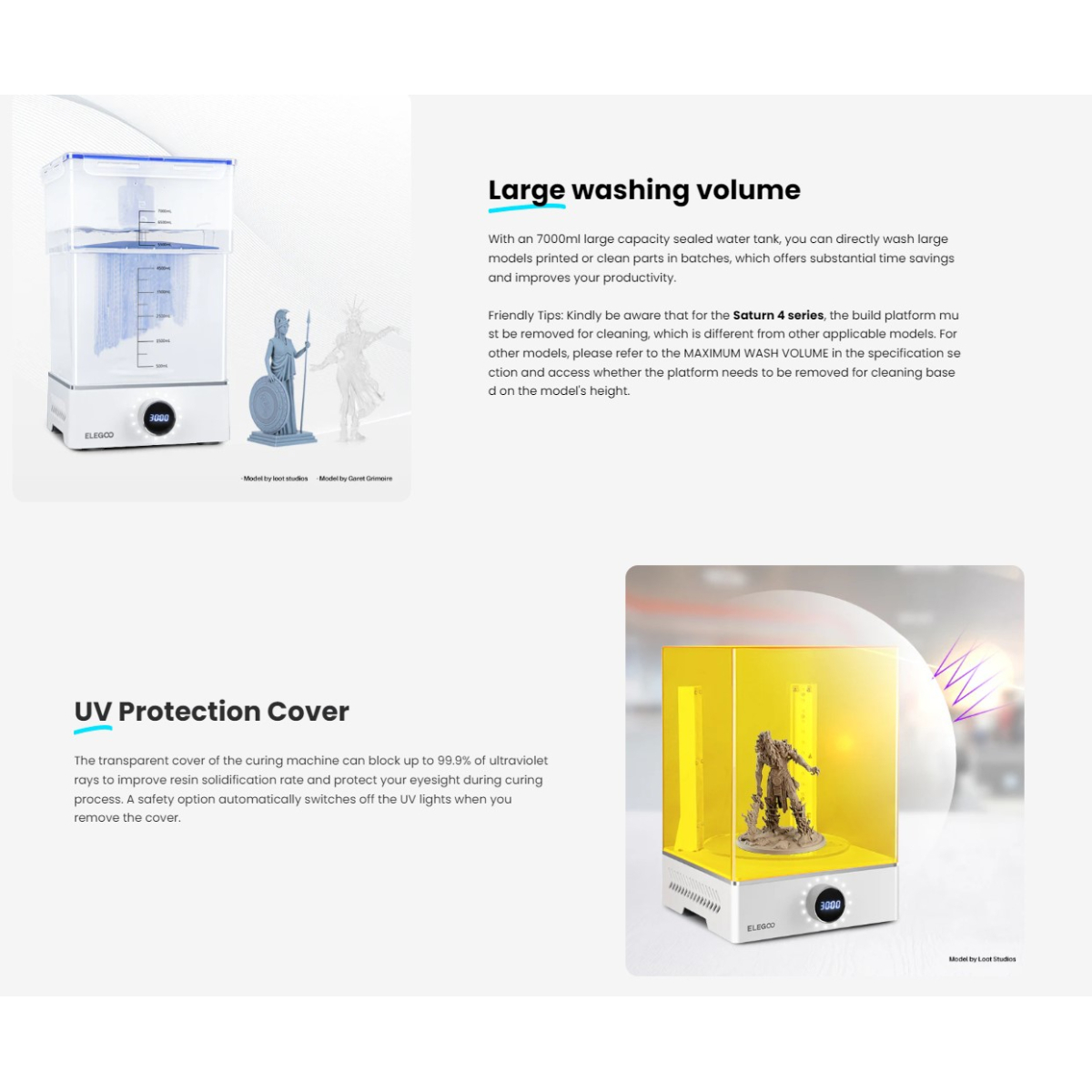 دستگاه شست و شو و پخت الگو مدل Mercury X Bundle برند Elegoo - تصویر 10