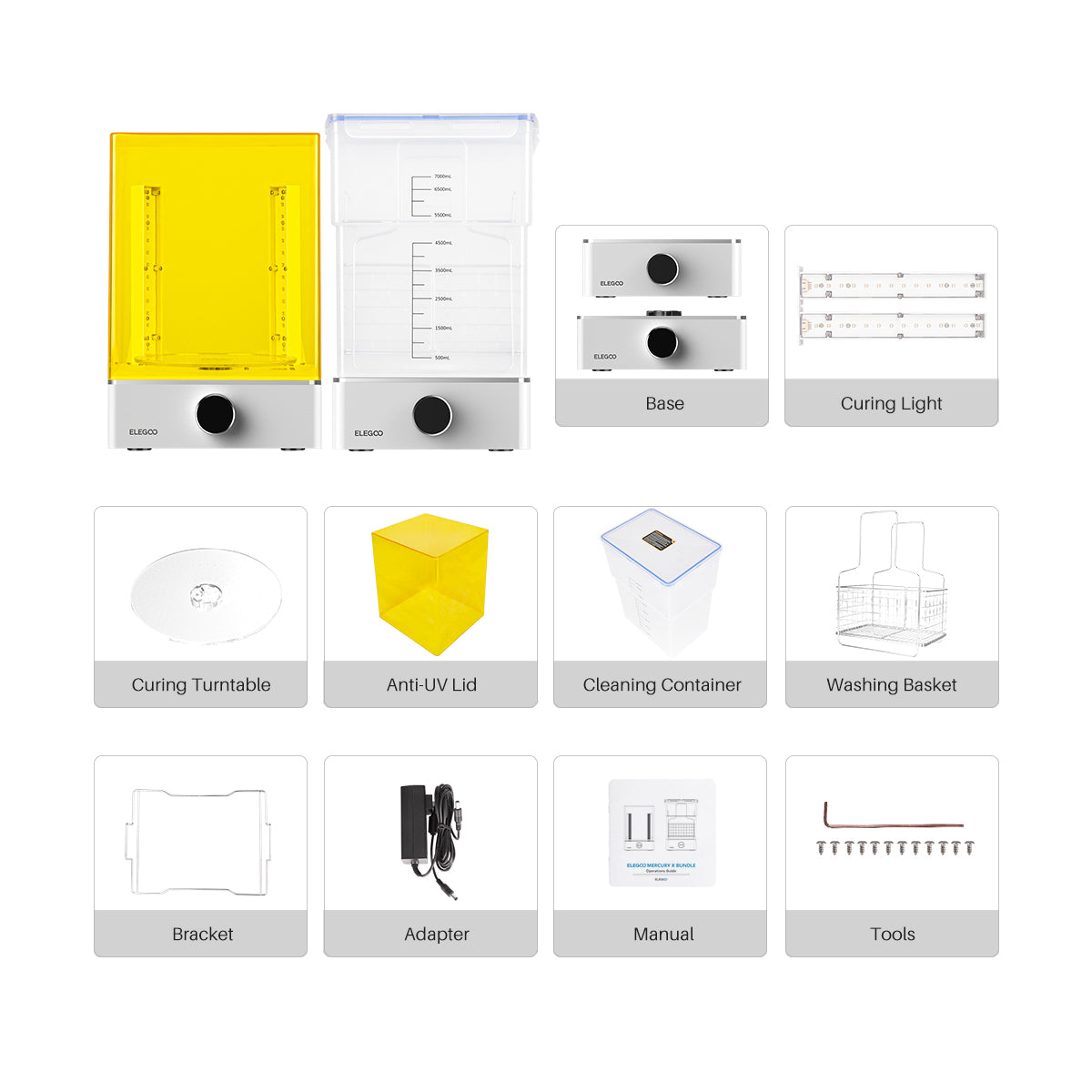 دستگاه شست و شو و پخت الگو مدل Mercury X Bundle برند Elegoo - تصویر 7