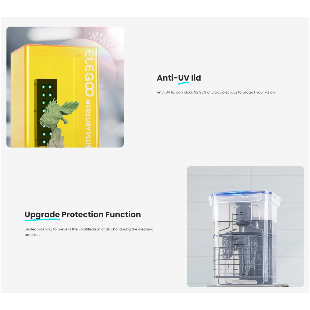 دستگاه شست و شو و پخت الگو مدل Mercury Plus V2.0 برند Elegoo - تصویر 8