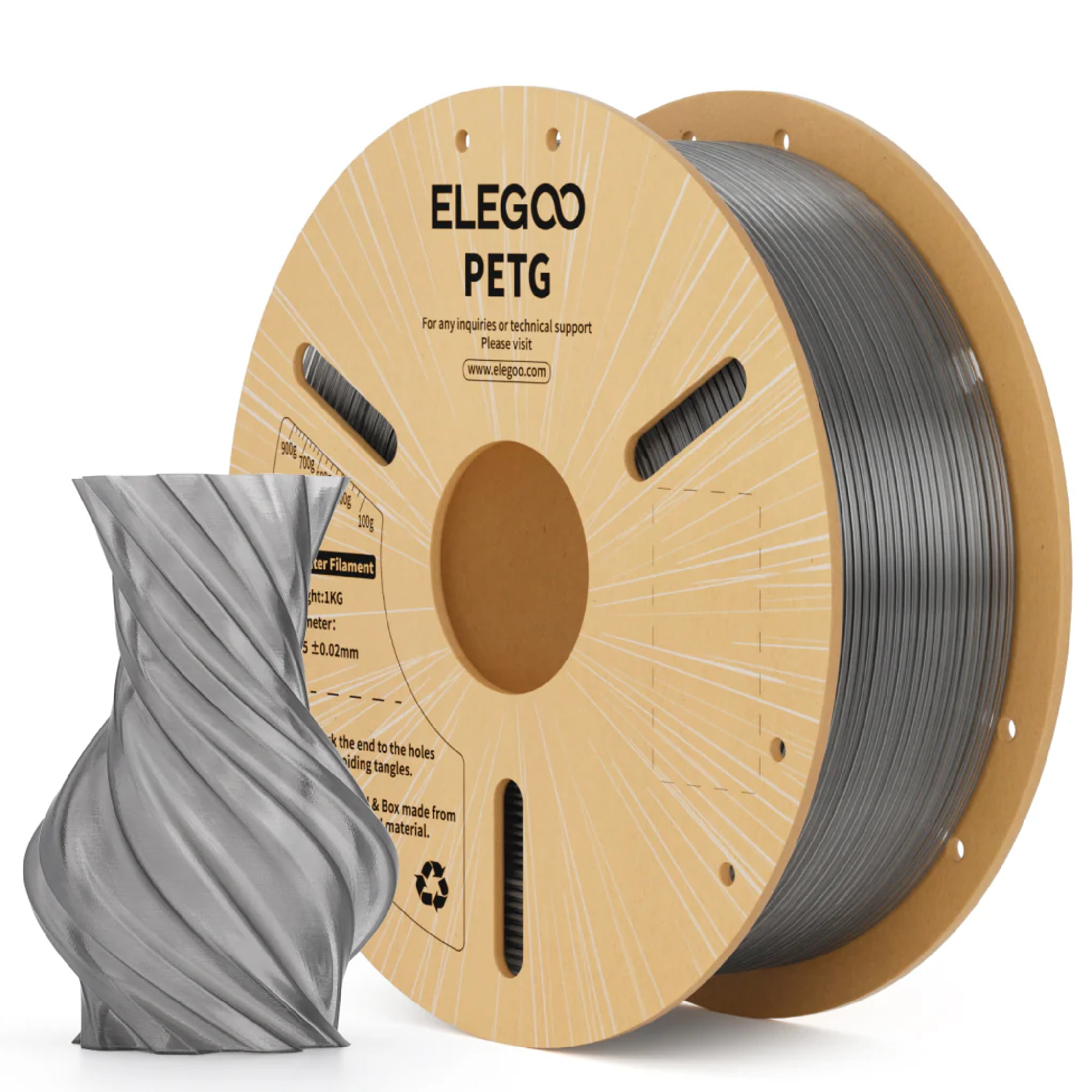 فیلامنت بامبو لب مدل PETG Translucent برند Bambu Lab - تصویر 5